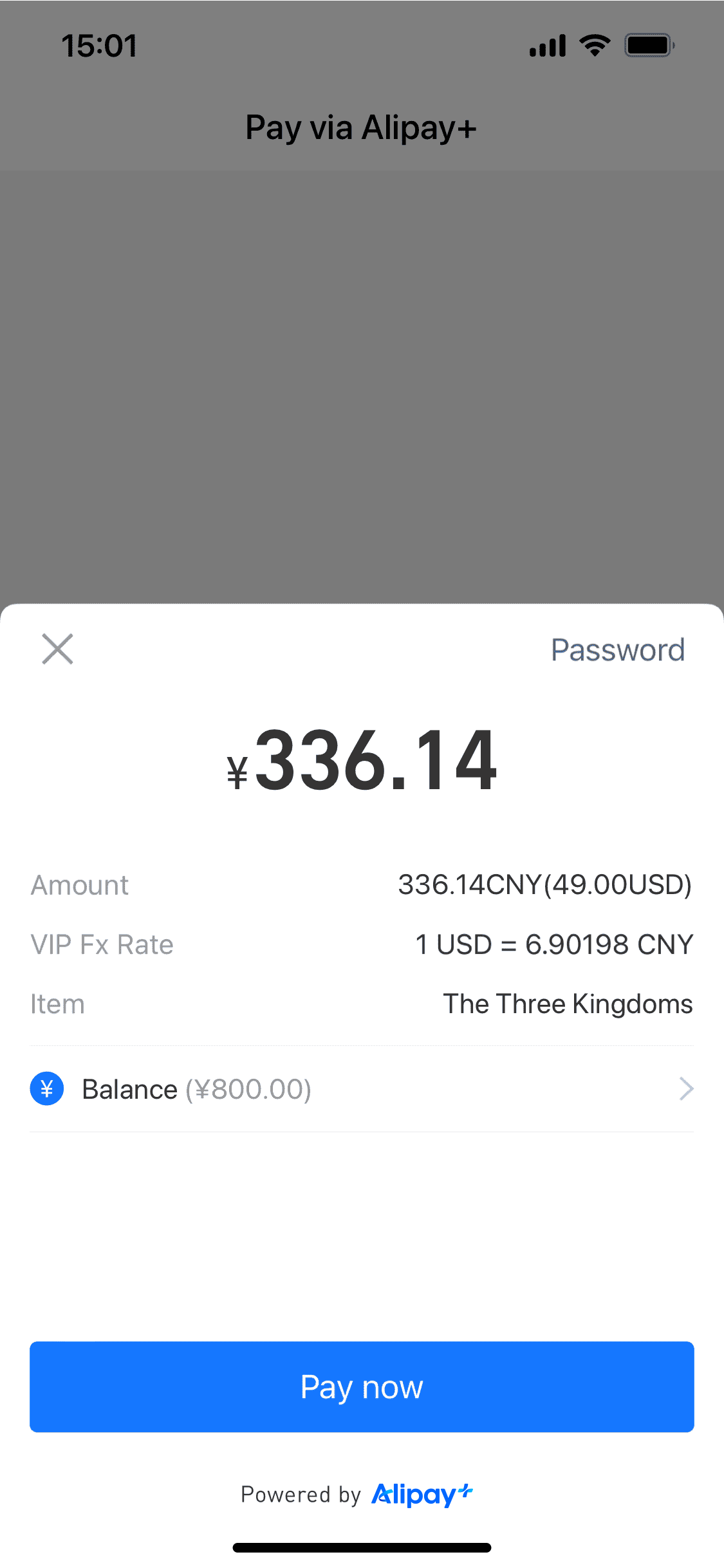 Alipay+ | Cashier Payment