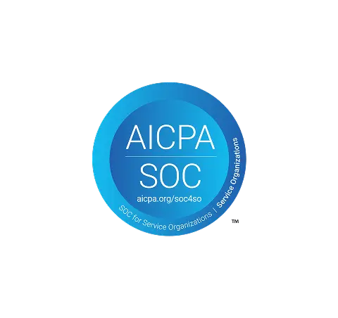 AICPA SOC compliance certification badge