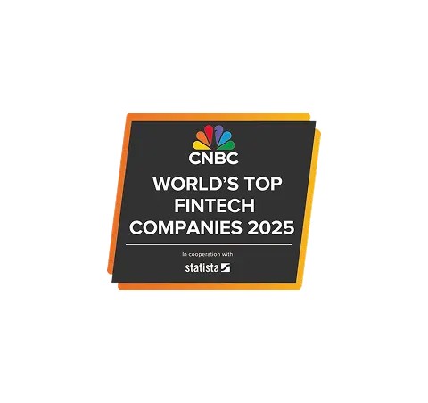 CNBC world top fintech companies badge