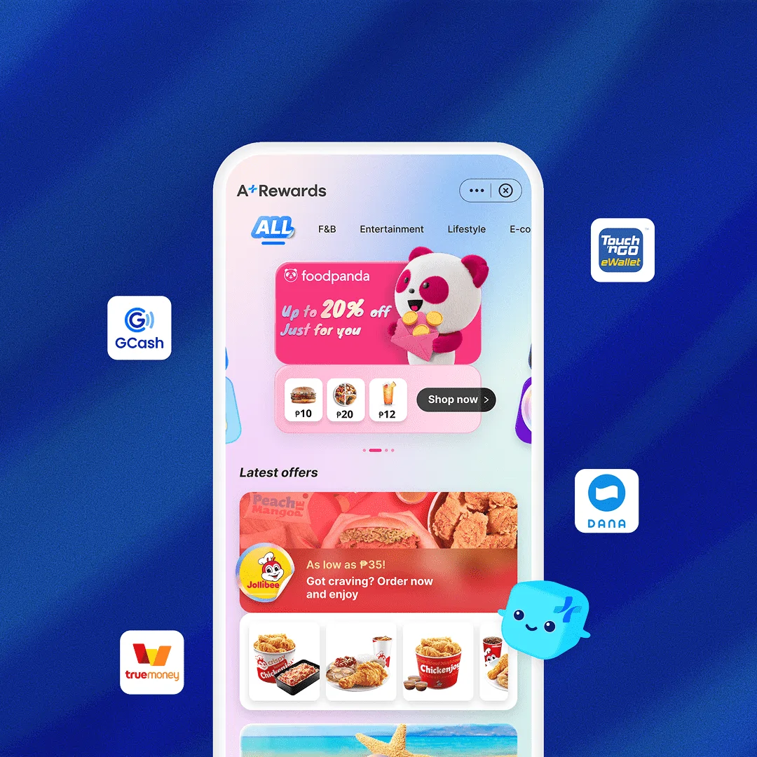 A+ Rewards App Interface