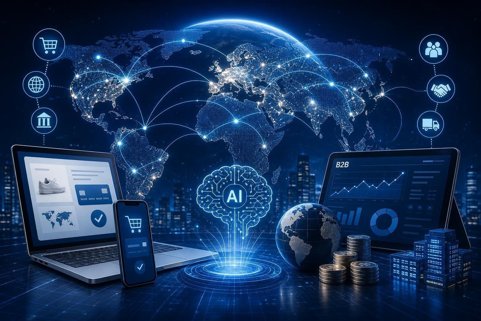 AI Innovation, B2B Evolution, and International E-Commerce Growth use case