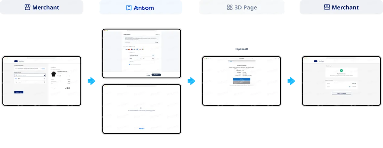 Discover non-PCI qualified first-time payment process through web