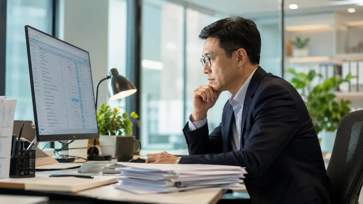 Enterprise CFO analyzing cross-border payment costs