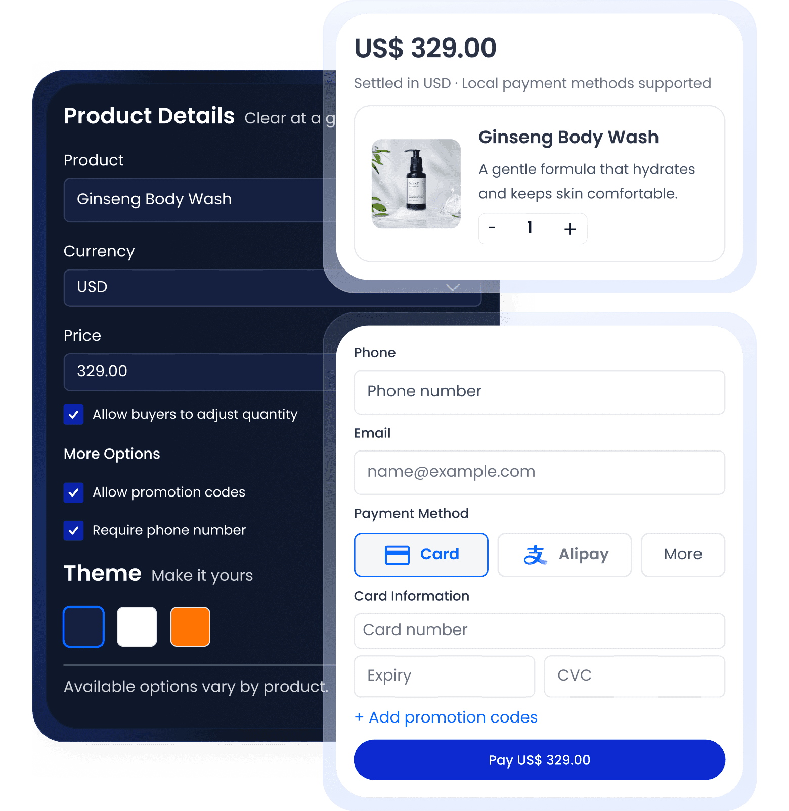 Payment Links mobile preview