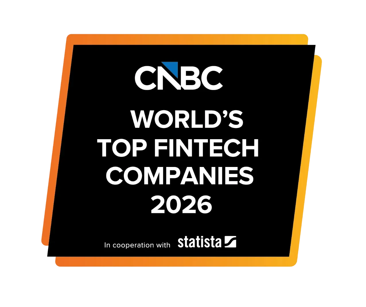 World's Top FinTech Companies 2026 award badge