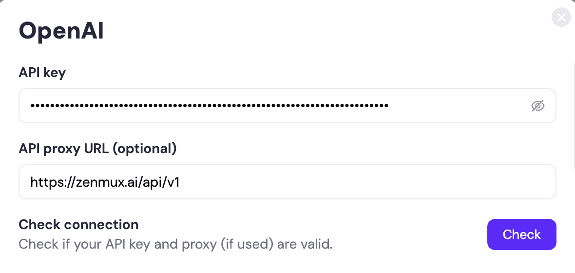 Sider OpenAI Settings